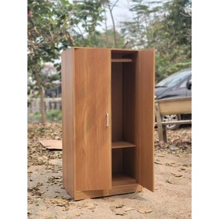 Tủ quần áo 2 cánh đa năng EcoWood, chất liệu gỗ MDF cao cấp, kích thước 40x60x120cm(tủ nâu)
