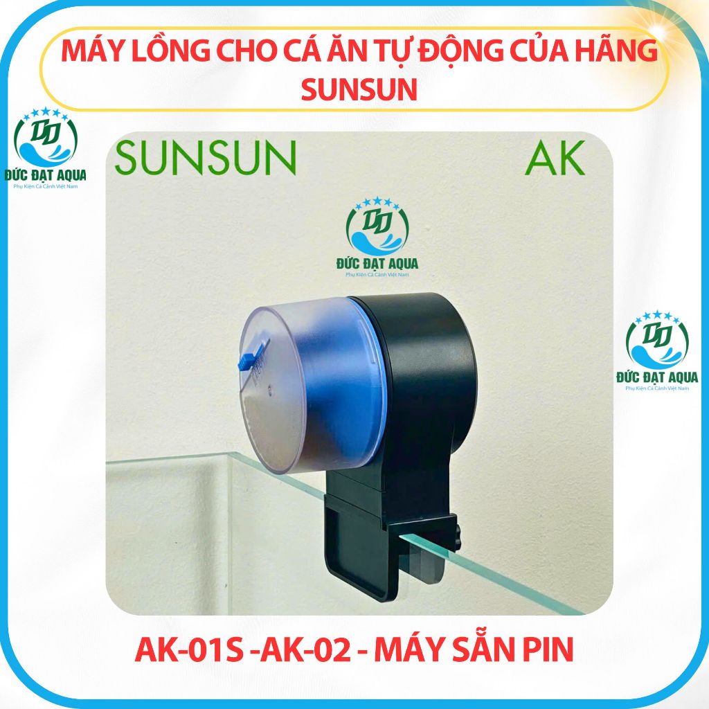 Máy Cho Cá Ăn Tự Động Của Hãng Sunsun AK-01S -AK-02 - Máy dùng pin, dùng cho bể cá koi 8