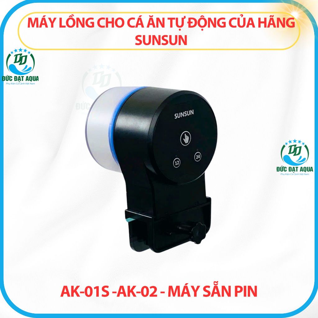 Máy Cho Cá Ăn Tự Động Của Hãng Sunsun AK-01S -AK-02 - Máy dùng pin, dùng cho bể cá koi 5
