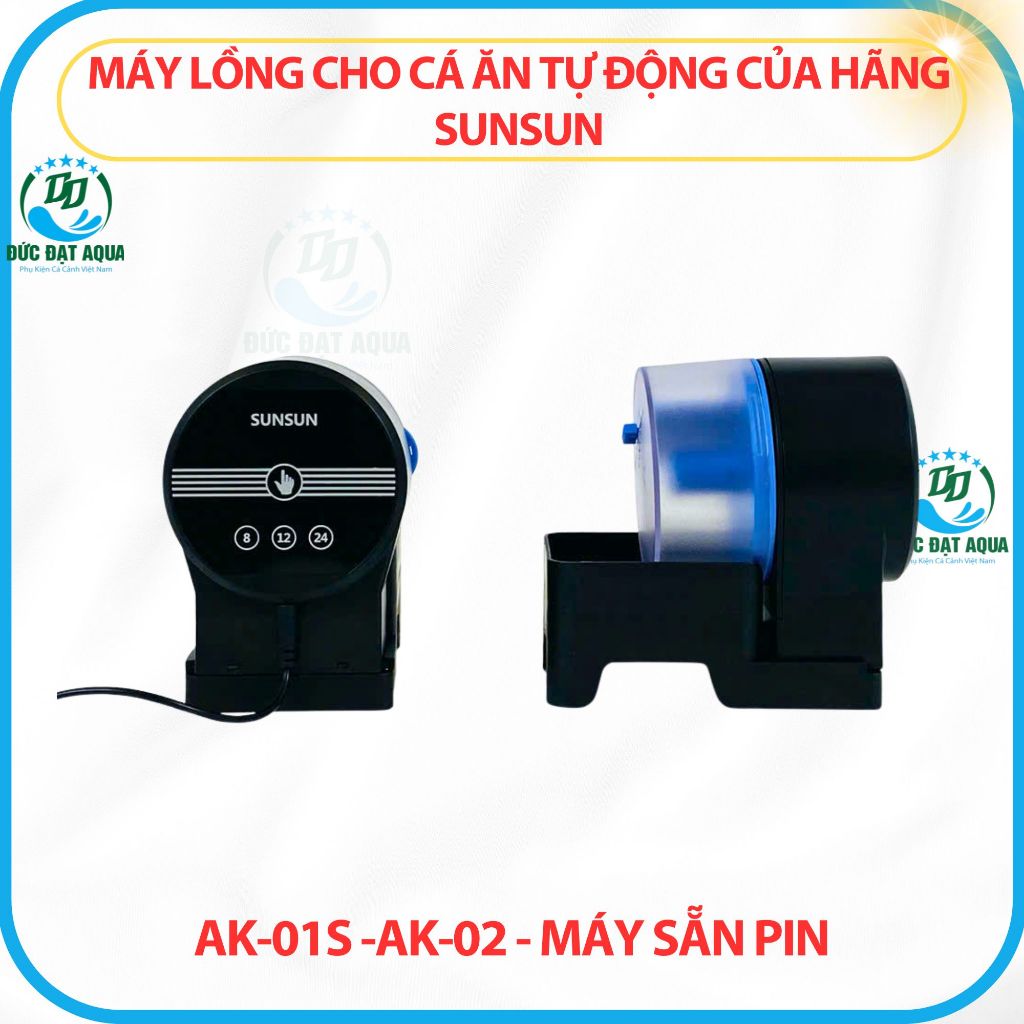 Máy Cho Cá Ăn Tự Động Của Hãng Sunsun AK-01S -AK-02 - Máy dùng pin, dùng cho bể cá koi 6