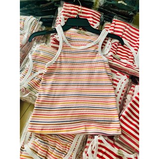 Áo Sát Nách Ba Lỗ Nữ Cổ Tròn Ôm Body Kẻ Sọc Chất Vải Thun WAS001