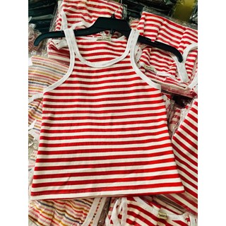 Áo Sát Nách Ba Lỗ Nữ Cổ Tròn Ôm Body Kẻ Sọc Chất Vải Thun WAS001