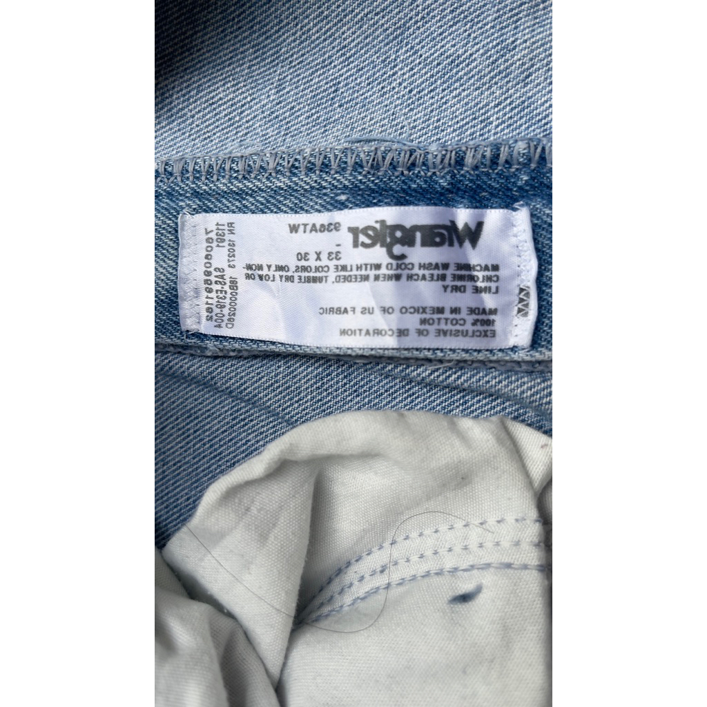 quần Denim WL - nút Ca hát - size 33