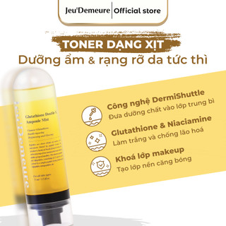Toner Xịt Dưỡng Cấp Ẩm Căng Bóng Cho Da Kem dưỡng ẩm sáng da hiệu Glutathione Doublex Ampoule mist JeuDemeure 75ml