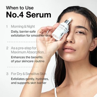 Tinh chất tẩy da chết/căng bóng NUMBUZIN No.4 Ceramide AHA Glazed Skin Prep Serum 30ml