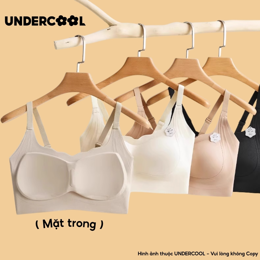 Áo Bra Lót Su Đúc Chống Hằn Không Gọng UNDERCOOL Ôm Định Hình, Mút Đệm Tròn Gom Quả Chống Xệ Hạn Chế Ngấn Mỡ Lưng AB49