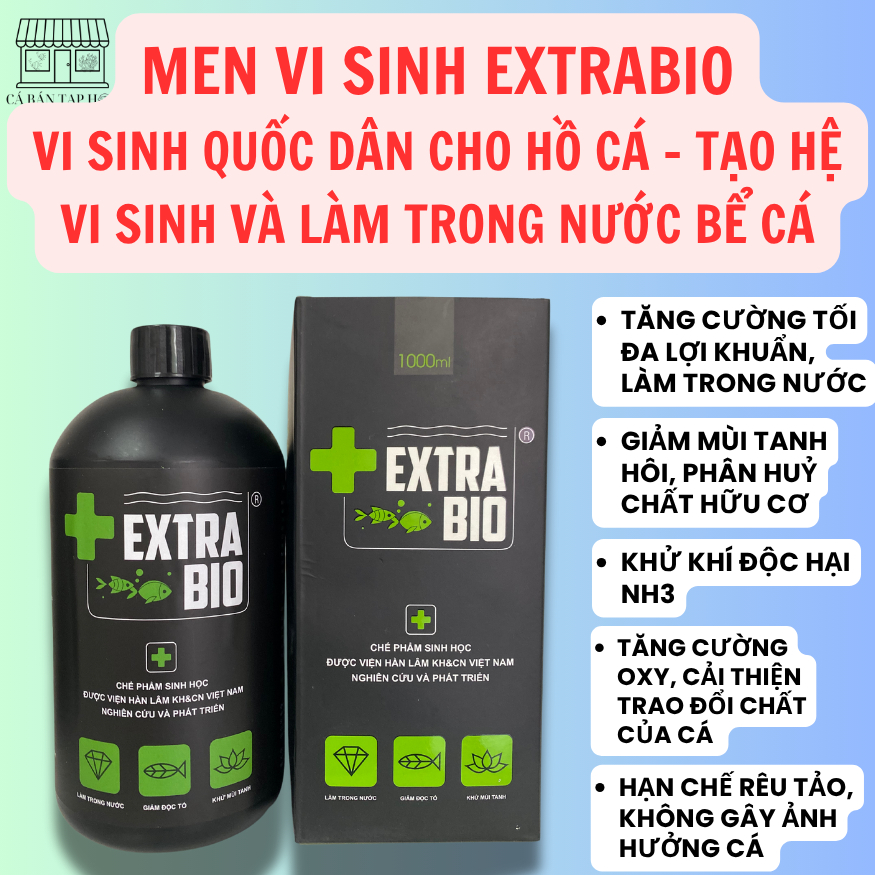 Men Vi Sinh Extra Bio làm trong nước bể cá - ExtraBio cao cấp cho cá ...
