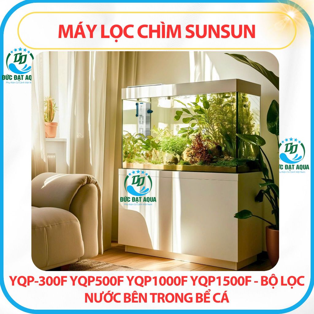Máy Lọc Chìm Sunsun YQP-300F YQP500F YQP1000F YQP1500F - Bộ Lọc Nước Bên Trong Bể Cá cảnh 8