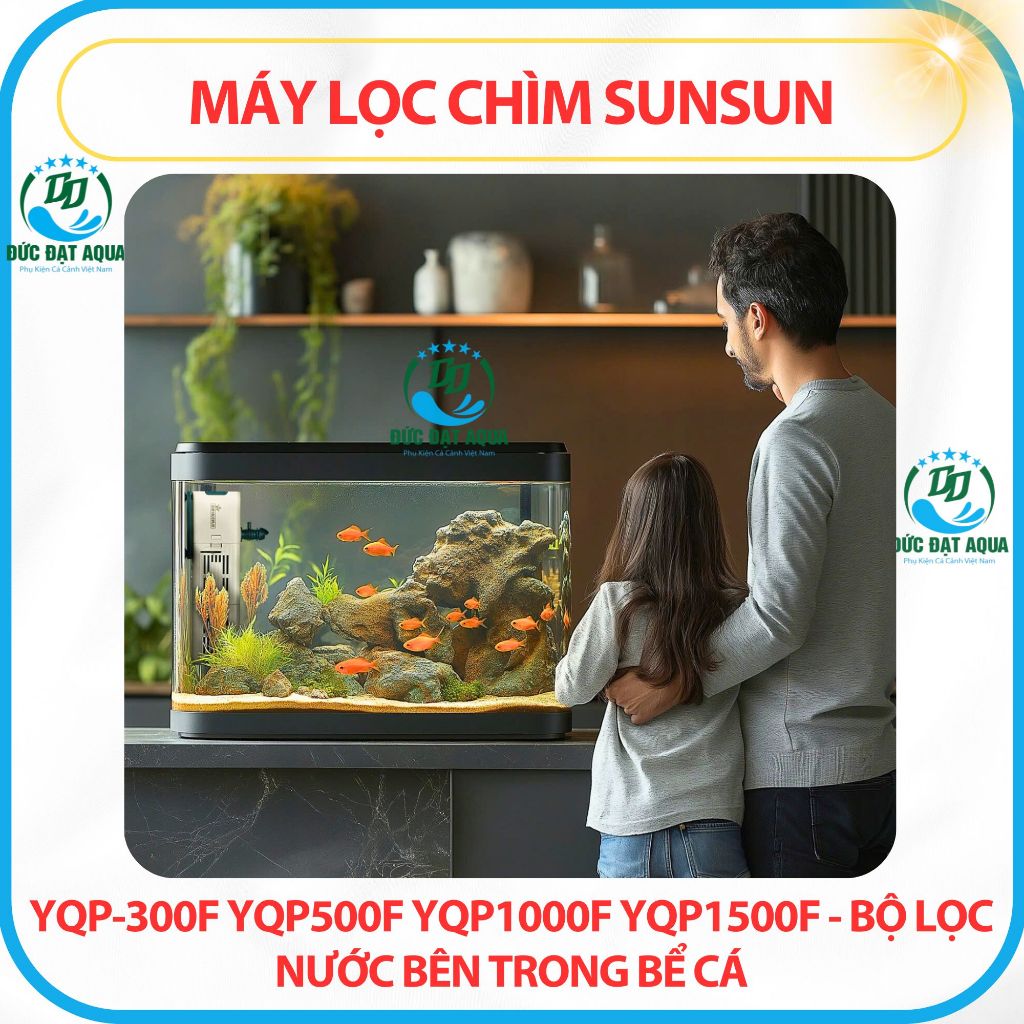 Máy Lọc Chìm Sunsun YQP-300F YQP500F YQP1000F YQP1500F - Bộ Lọc Nước Bên Trong Bể Cá cảnh 7