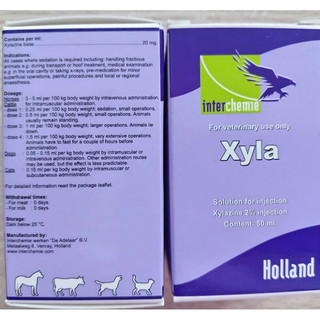 Combo 2 chai XYLA 50ml Interchemie Holland giúp an thần giảm đau cho động vật