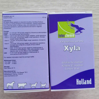 Combo 2 chai XYLA 50ml Interchemie Holland giúp an thần giảm đau cho động vật