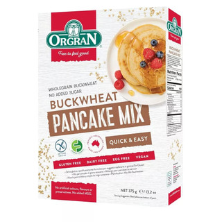 Bột Làm Bánh Pancake Kiều Mạch Orgran GLUTEN FREE Buckwheat Pancake Mix 375g