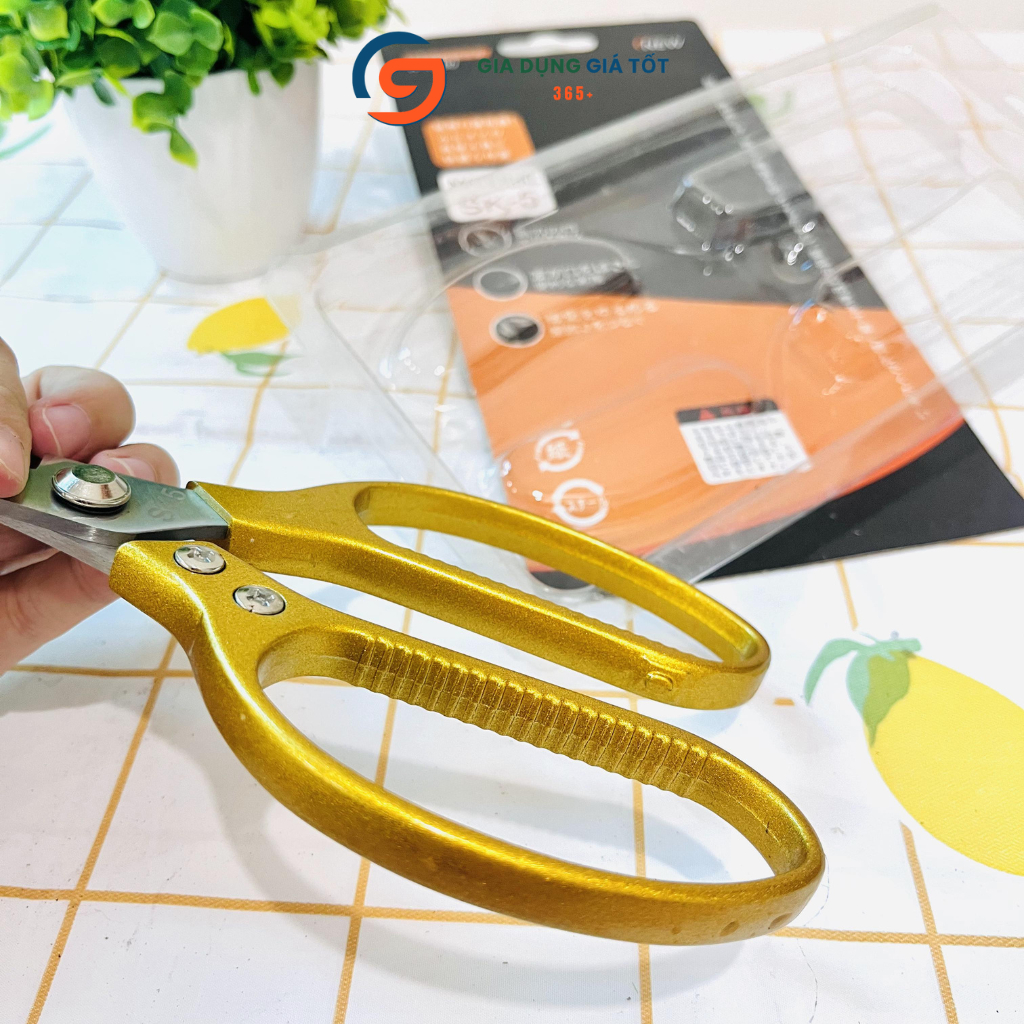 Kéo cắt đa năng SK5 Nhật cao cấp, kéo cắt thực phẩm, thịt gà, cá, rau củ, đồ ăn tiện lợi