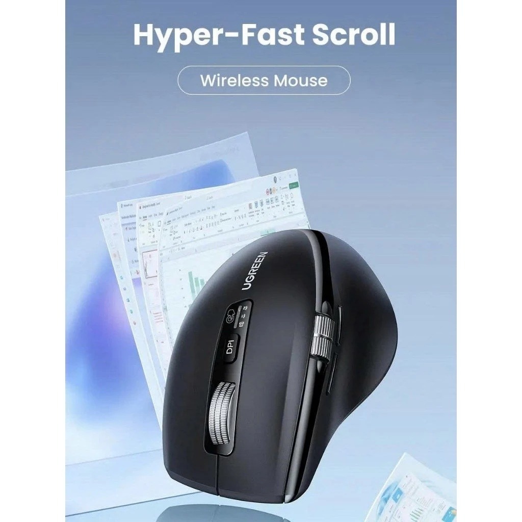 Chuột không dây 2.4Ghz+Bluetooth dùng cho máy tính + laptop + chất liệu nhựa ABS Ugreen 45792 M751 | BigBuy360 - bigbuy360.vn