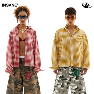 Áo Sơ Mi Tay Dài InsaneClo BACKTALK SHIRT Form Boxy Unisex Vải Sơ Mi Nhập