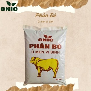 Phân bò ủ vi sinh ONIC 10dm3 (~3,5kg) - phân bò tự nhiên – không lẫn tạp chất