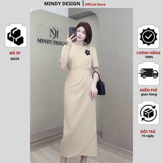 MD29 - Set bộ váy nữ thiết kế dáng dài màu pastel tôn eo công sở nữ cao cấp MindyDesign