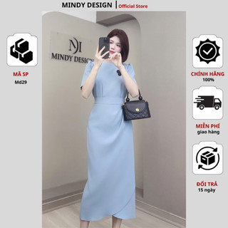 MD29 - Set bộ váy nữ thiết kế dáng dài màu pastel tôn eo công sở nữ cao cấp MindyDesign
