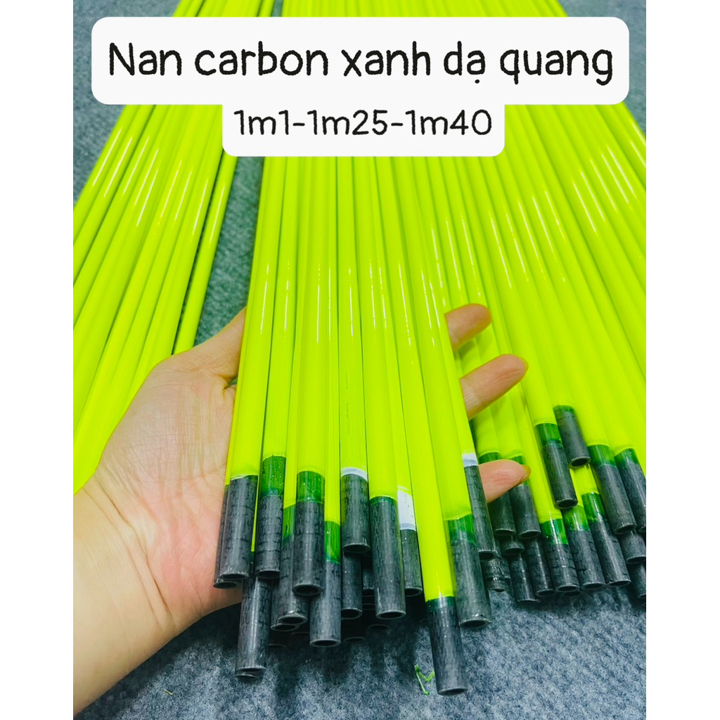 Nan carbon xanh dạ quang 1m1-1m25-1m40 làm diều lắp ghép giá rẻ ...