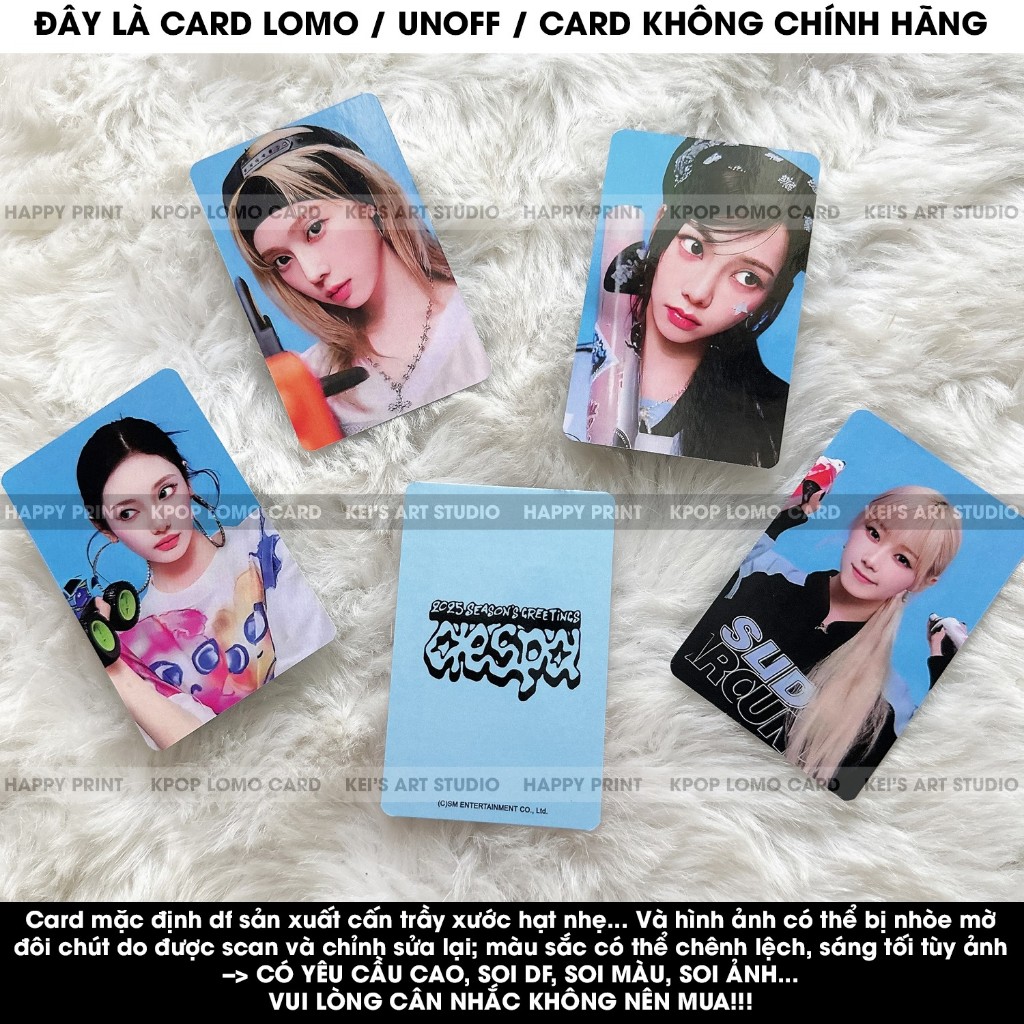 [CARD LOMO MUA 3 TẶNG 1] Aespa Season greeting 2025 - ssgt25 - Karina, Winter, Giselle, Ningning