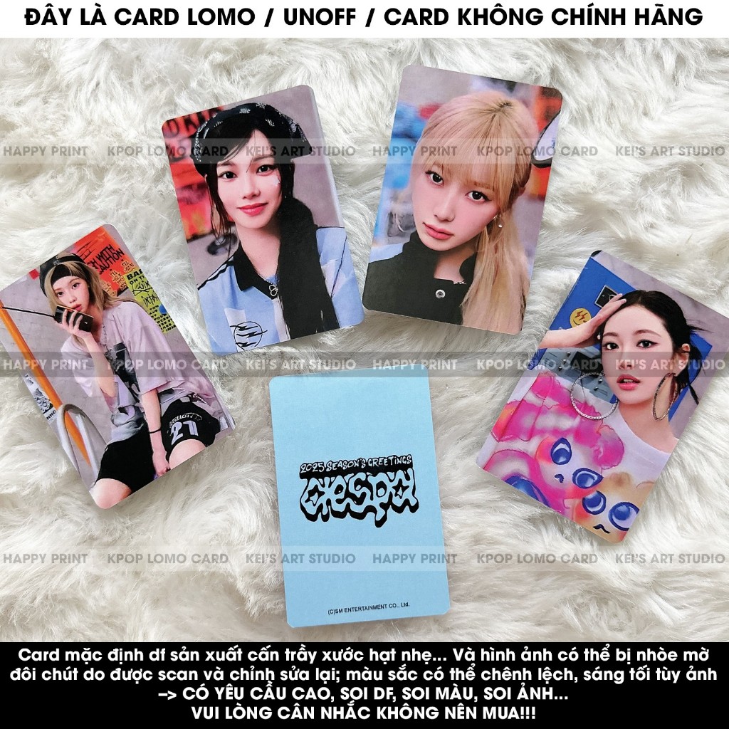 [CARD LOMO MUA 3 TẶNG 1] Aespa Season greeting 2025 - ssgt25 - Karina, Winter, Giselle, Ningning