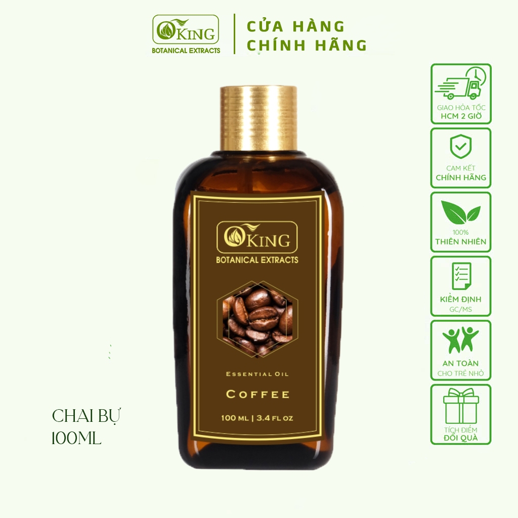 Tinh dầu cà phê thư giãn, khử mùi, thơm phòng | Oking Việt Nam