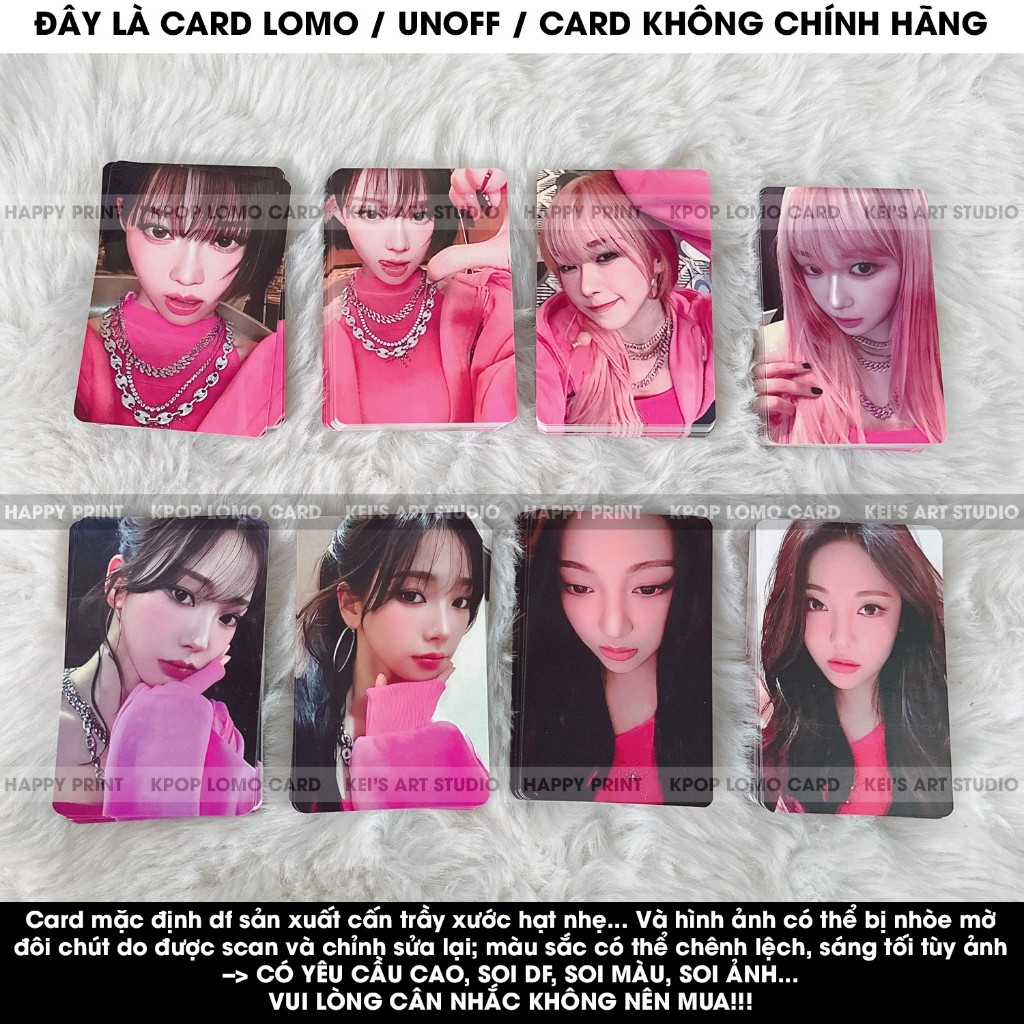 [CARD LOMO MUA 3 TẶNG 1] Aespa Supermatte Thẻ ảnh game màu hồng , hoodies - ssgt25 - Karina, Winter, Giselle, Ningning