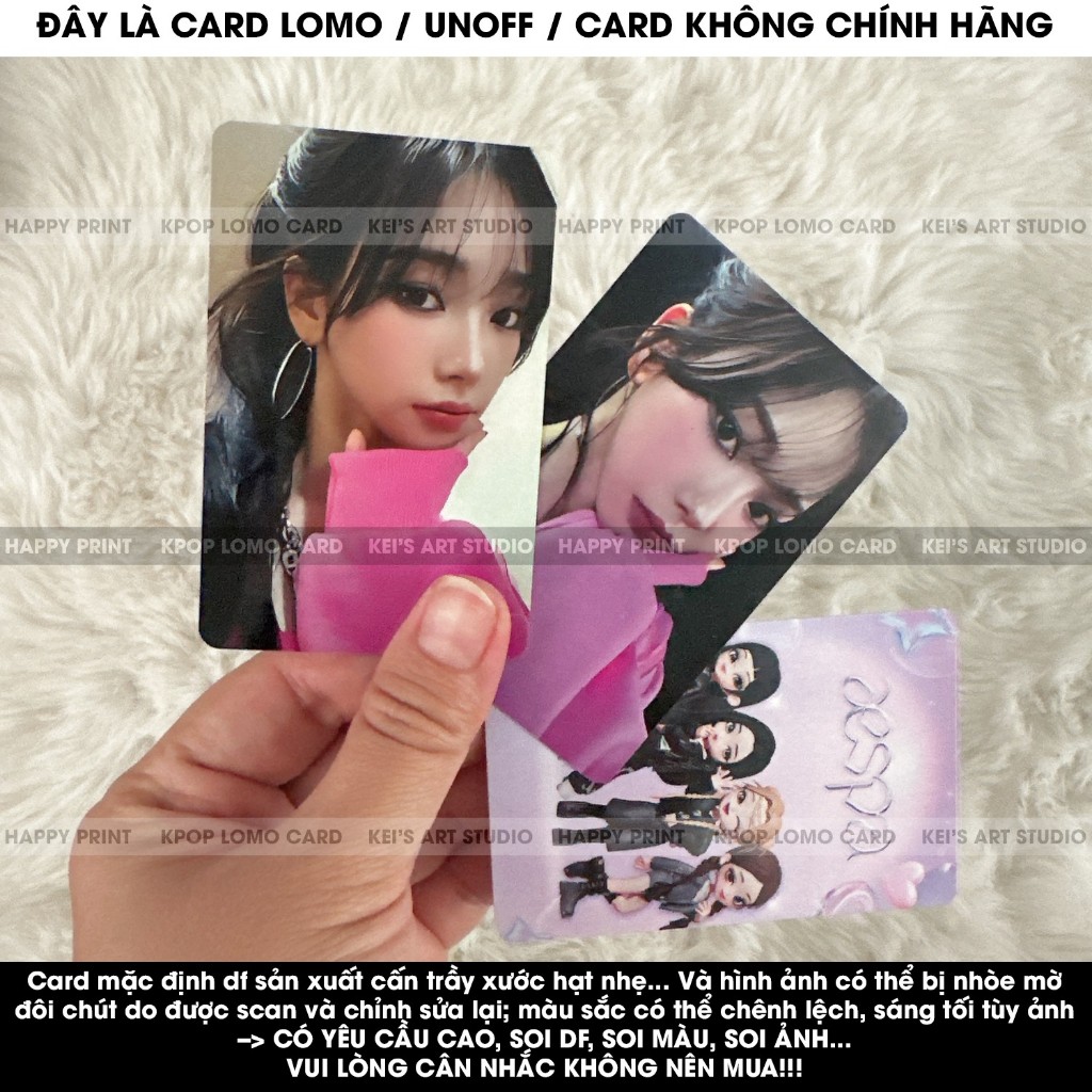 [CARD LOMO MUA 3 TẶNG 1] Aespa Supermatte Thẻ ảnh game màu hồng , hoodies - ssgt25 - Karina, Winter, Giselle, Ningning