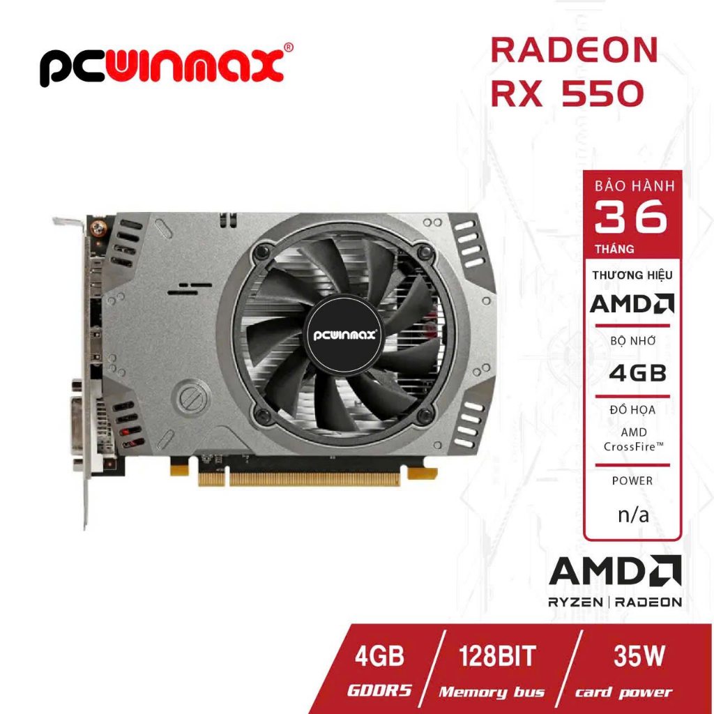 Card Màn Hình PC Winmax RX550 4GB DDR5 (New Bảo Hành 36 Tháng) | Shopee ...