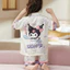 Đồ Bộ Mặc Nhà Cộc Tay Bé Gái Pijama Chất Vải Lụa Latin Cao Cấp Siêu Mềm, Mát