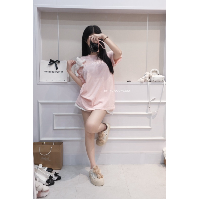 THUYDUONGZOO - ÁO PHÔNG 13DE KÈM GẤU CHỮ THÊU BASIC ( MÃ ĐỘC QUYỀN )