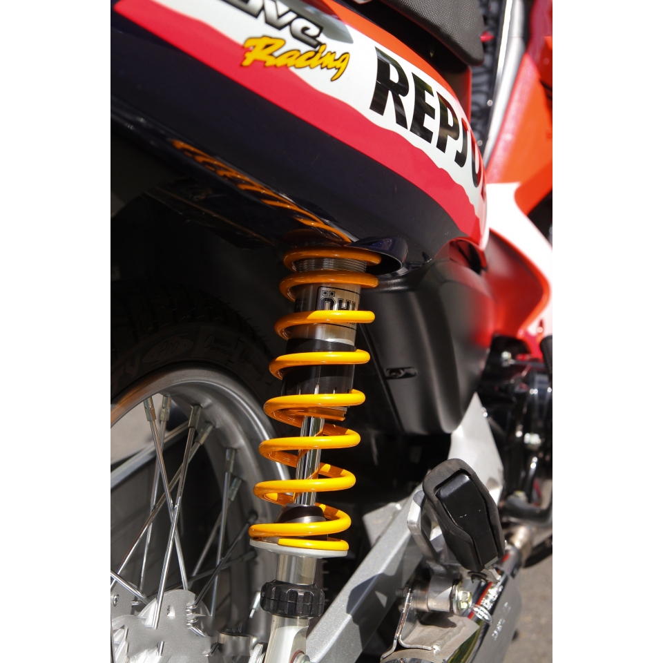 Tem rời Repsol Racing chất chơi. WAVE Alpha đen cam, decal cao cấp bền không tưởng