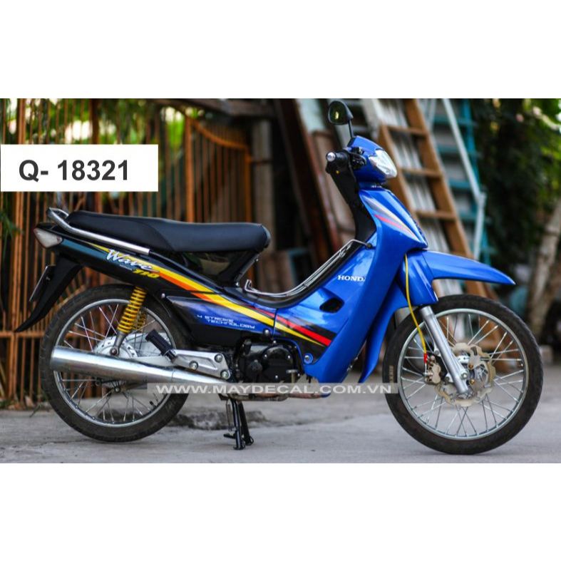 TỔNG HỢP tem rời WAVE đời đầu xanh đen, vuốt qua để xem tiếp. Thiết kế theo yêu cầu, sắc nét, bền màu.