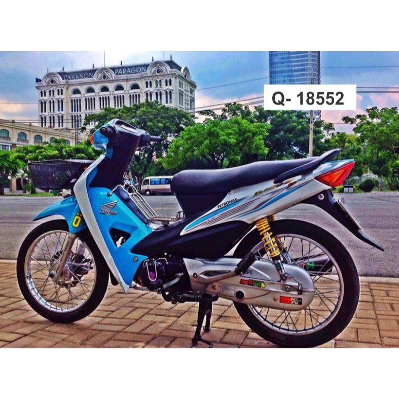 Tem rời xe Wave màu trắng, Petronas. Thay đổi màu sắc và chi tiết theo yêu cầu. Sắc nét, bền màu