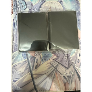 Một bọc 50 bọc bài Yugioh Size 62*89mm sleeve màu nhám lưng Yugioh - Chính hãng - đen và trắng