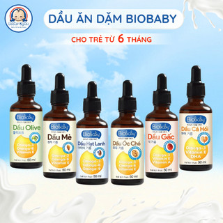Dầu Ăn Dặm Dinh Dưỡng Cho Trẻ Từ 6 Tháng Biobaby 100% Nguyên Chất Giúp Bé Phát Triển Trí Não Tăng Miễn Dịch 50ml