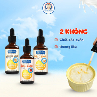 Dầu Ăn Dặm Dinh Dưỡng Cho Trẻ Từ 6 Tháng Biobaby 100% Nguyên Chất Giúp Bé Phát Triển Trí Não Tăng Miễn Dịch 50ml