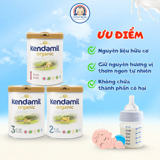 Sữa Bột Công Thức Kendamil Organic Số 1, 2, 3 Phát Triển Chiều Cao Trí Não Tăng Miễn Dịch Cho Trẻ 800g