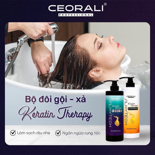 GỘI  XẢ PHỤC HỒI KERATIN THERAPY CEORALI - 2X720ML