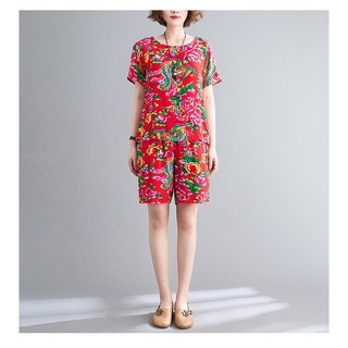 [Mã DOTHIEN30 giảm 30K đơn 50K] [MẪU MỚI] Đồ Mặc Nhà Thể Thao Nam Nữ bigsize, Set bộ đi chơi In Hoa Lá Cành Chúc Tết