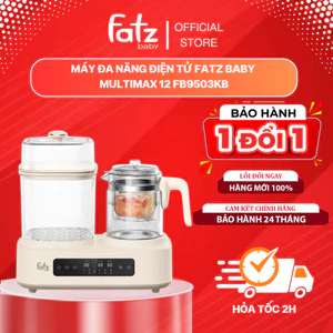 Máy Tiệt Trùng Sấy Khô, Hâm Sữa Và Đun Nước Pha Sữa Fatz Baby Multimax 12 FB9503KB Bảo Hành 12 Tháng