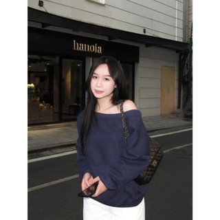 [Mã DOTHIEN30 giảm 30K đơn 50K] Áo Sweater Trễ Vai Nỉ Lông Nhiều Màu Nữ Tính Thu Đông lệch vai sexy phong cách - DTB