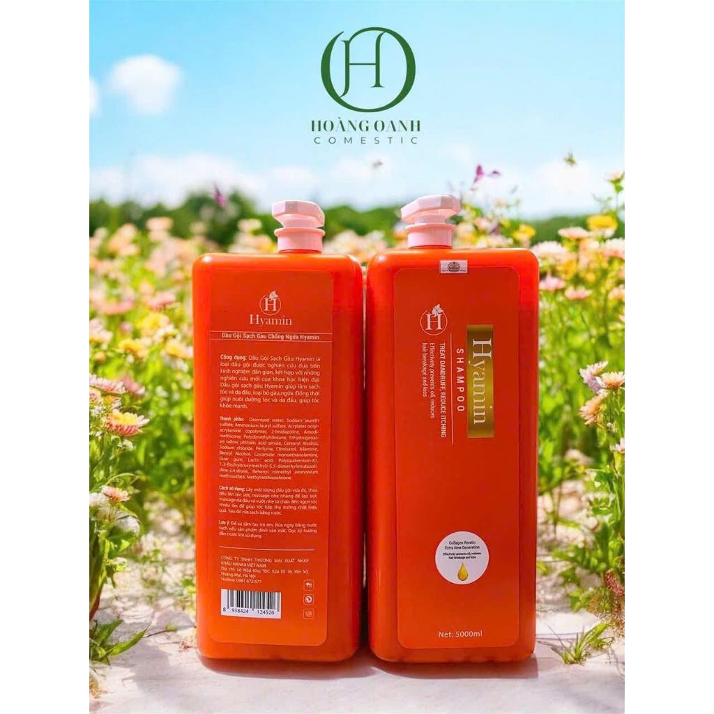 Gội can Hyamin 5L trị gàu