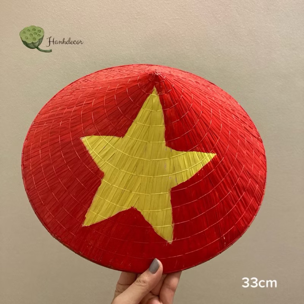 ( Hỏa Tốc Hà Nội - SL 50%)Nón cờ đỏ sao vàng 16v, Nón lá trang trí , Nón người lớn đội đẹp , Nón cho bé đội chụp ảnh
