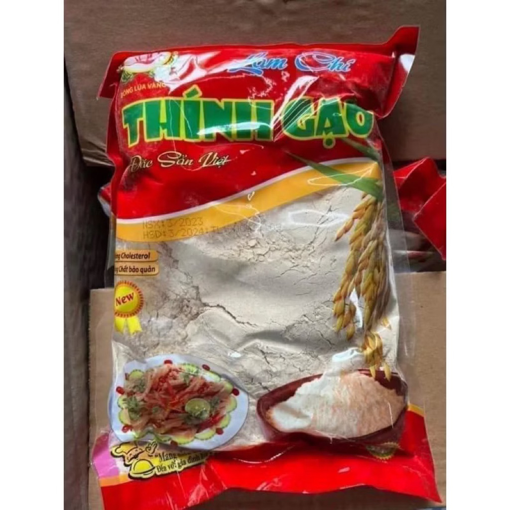 bột thính gạo lam chí,lan chí gói 1kg ngon thơm