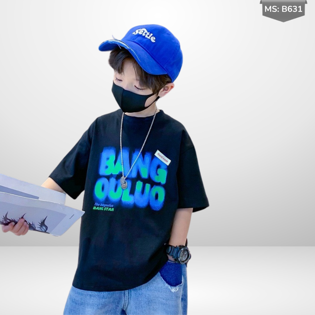 Áo Thun Ngắn Tay Mùa Hè Cho Bé Trai, Bé Gái In Hình Năng Động, Cổ Tròn B631 | JJ Kids Fashion