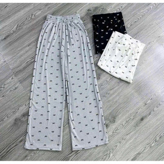 Tổng hợp các sét bộ quần hoạt tiết nơ+mix áo phông Form rộng cotton - LUCKY-