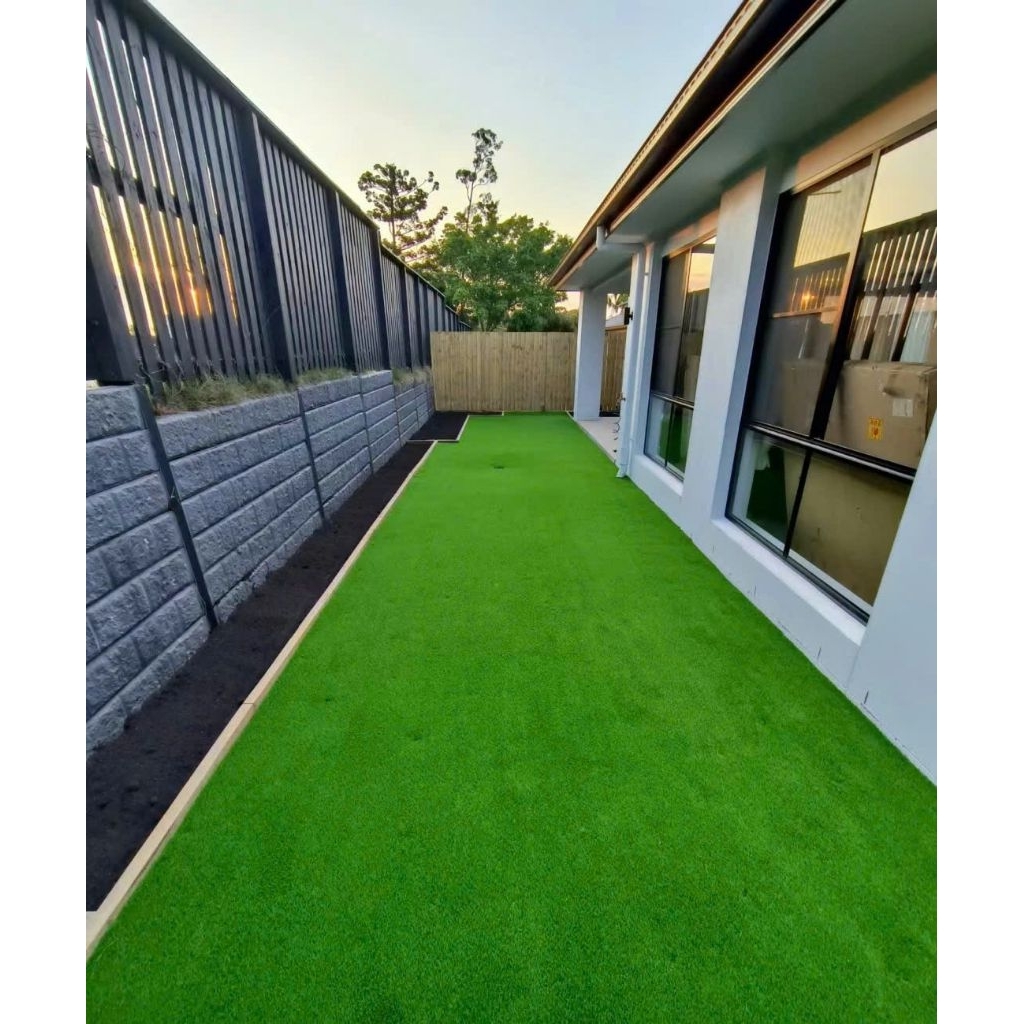Combo 3m x 5m Thảm cỏ nhân tạo 2cm đế dẻo không bụi đen trang trí sân vườn trải sàn dán tường