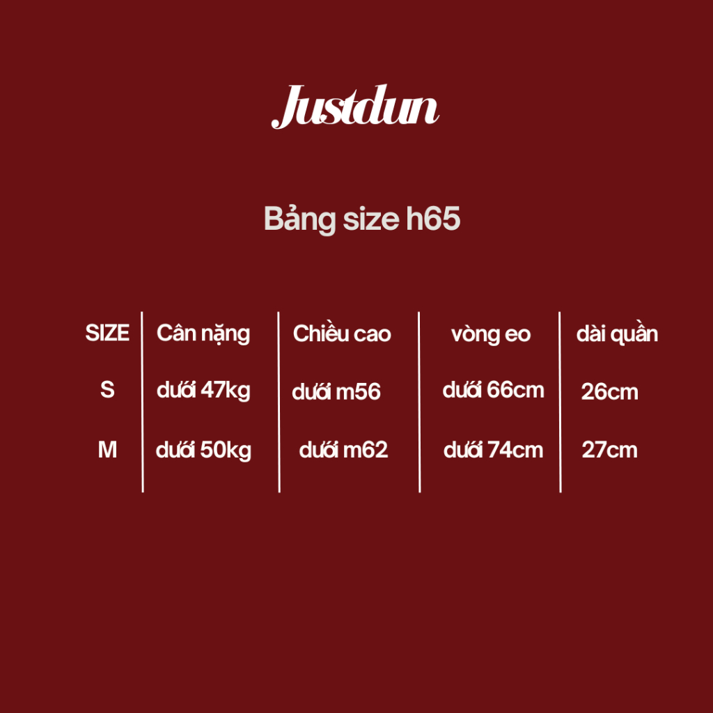 QUẦN SHORT NỮ DÙ THÊU JUSTDUN H65