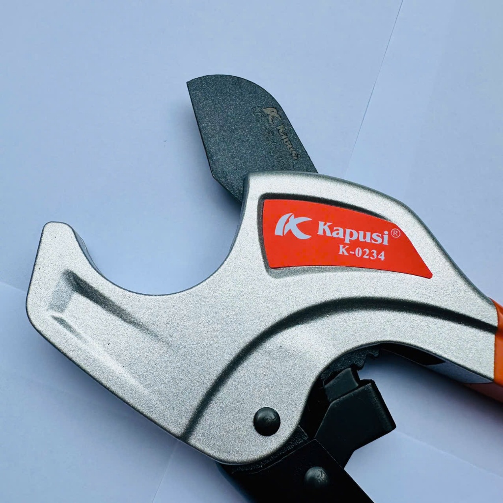 Kéo Cắt Ống  PVC, PPR, PE 42mm KAPUSI tay xám cam K0234